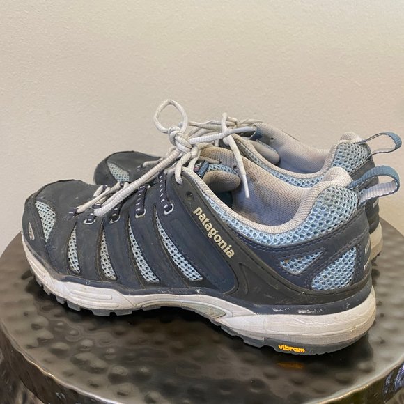 Patagonia Outdoor Water Resistant Hiking Shoes Blue/Gray Womens 10 - Picture 5 of 8